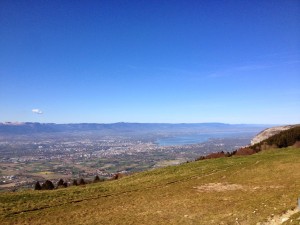 Geneva, Lac Leman and the Jura behind