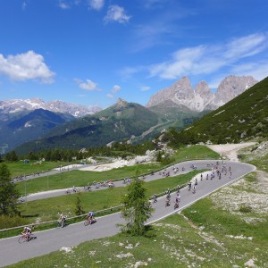 north ascent to passo pordoi